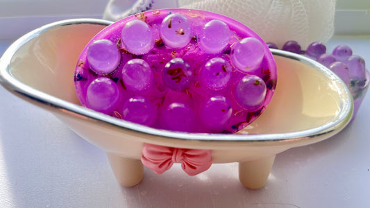 Massage & Exfoliating Glycerine Soap - Lavender Touch