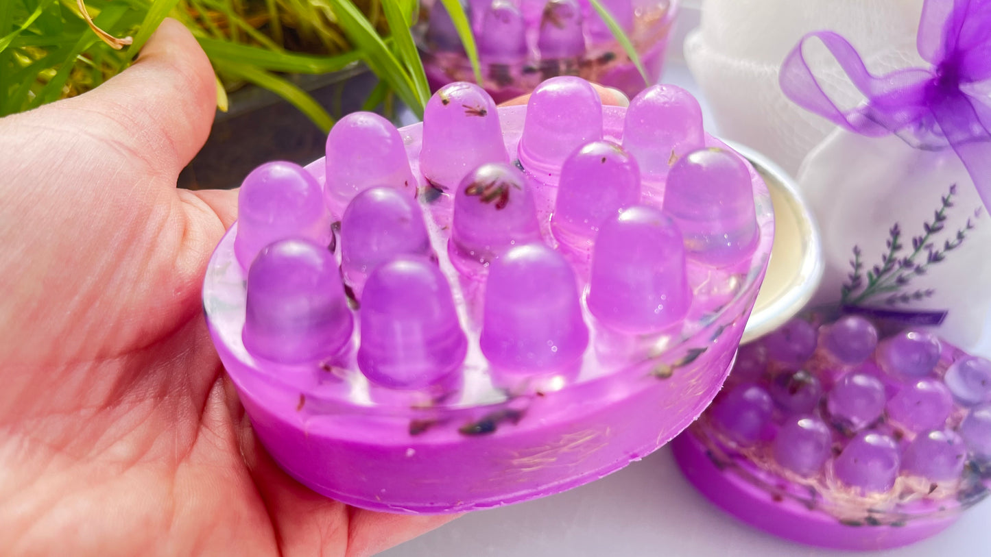 Massage & Exfoliating Glycerine Soap - Lavender Touch