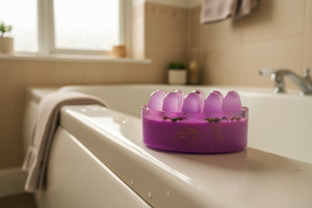 Massage & Exfoliating Glycerine Soap - Lavender Touch